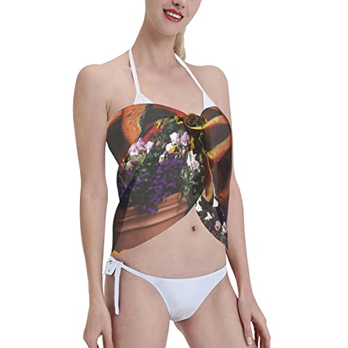 Pet Golden Dog Women,Shortsarongs, Beach Wrap,Suitable Foron Cruiseships,Beaches,Lakes,Vacationsideal Choice #TOP3