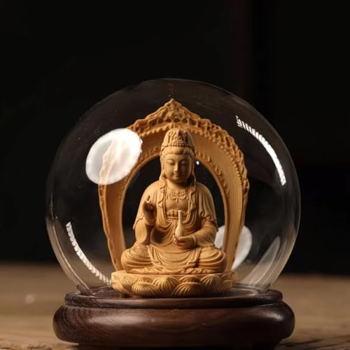 仏像 釈迦如来 曹洞宗 臨済宗 木彫り 仏像 置物 如来像 座像 オブジェ 厄除け 開運 風水 縁起物 (観音)