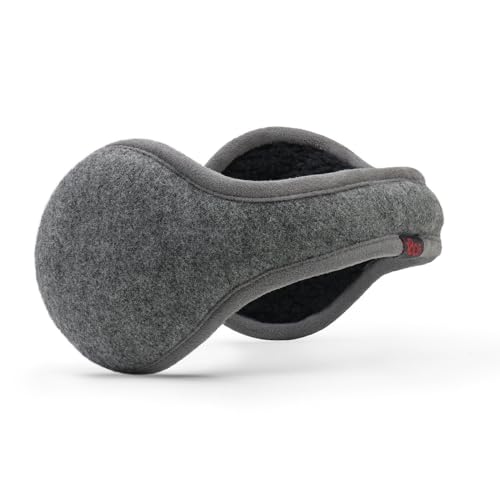 180s Wool Behind-the-Head Ear Warmer (Gray Heather)