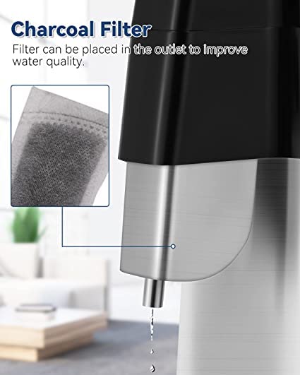 Hanchen wasser destilliergerät Digitaler Wasserdestilliergerät 1L / H Destilliertes Wasser herstellen 750W Edelstahl Distilleranlage mit Glaskanne, zeitgesteuert Water Distillers