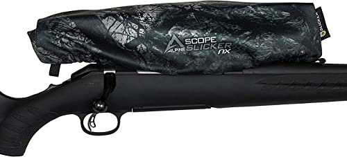 Alpine Innovations ScopeSlicker NX Scope Cover - Medium Fits 12″-17″, Large Fits 14″-20″, Length Scopes. Keeps Rain, Dust, Debris Out. (Medium, Stealth Shadow)