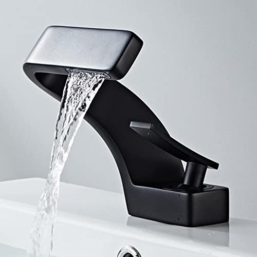 Grifo de lavabo cascada que evita salpicaduras molestas con control monomando suave 3