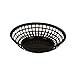 Thunder Group 8" Round Basket, Black - Set of 12