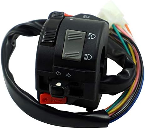 Fydun Motorrad Lenkerschalter Set - Wasserdicht Universal 7/8 Zoll Für 12V