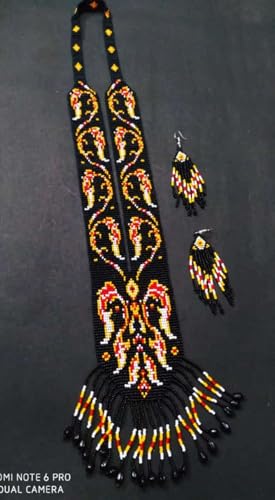 Collar y pendientes estilo ucraniano LKBEADS para festivales 2