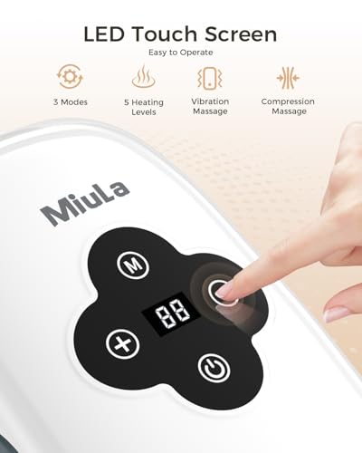 Miula Cordless Hand Massager with Compression Soothing Heating Adjustable Modes for Daily - image 4