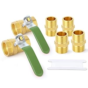 ERGAOBOY 2 Stk Messing Kugelventil Set