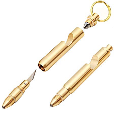 edcfans Keychain Bottle Opener with Mini Utility Knife Screwdriver Emergency Glass Breaker EDC Box Cutter with Small Razor Knives