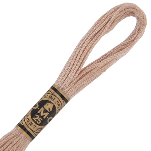 Image of Hobby Lobby DMC Cotton Embroidery Floss - 842 Very Light Beige Brown | Set of 12