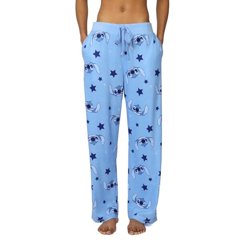 Disney Womens Pajama Pants Lounge Bottoms with Drawstring Ultra-Soft & Comfortable XL