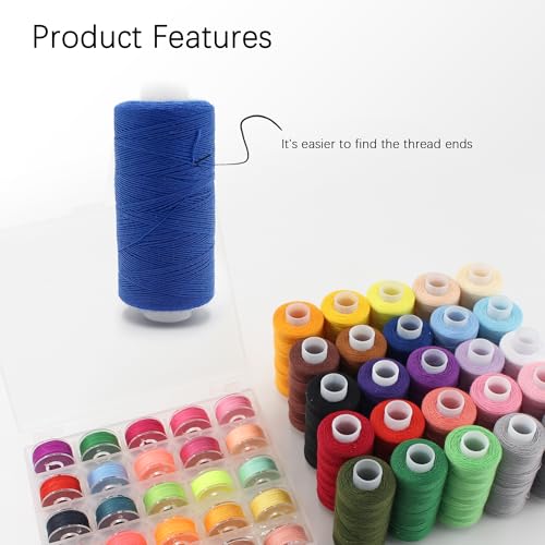 Kit de 50 hilos y bobinas para costura miniatura 5