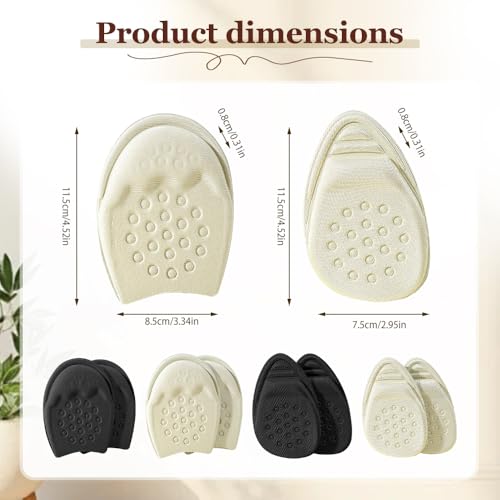 Almohadillas metatarsales para mujer, 3 pares miniatura 6