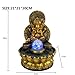 Elegant Ganesh Fountain – Indoor & Outdoor Water Feature, UV & Rainproof Resin Design with LED Illuminated Crystal Ball