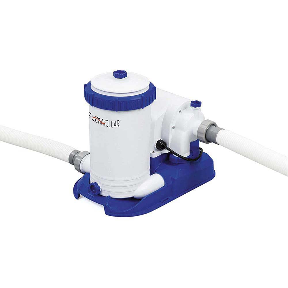 Bestway - Filtre à cartouche pour piscine hors sol 9463 litres / heure, 350 W, cartouche type IV, 58391_04, Gris, 49 x 37 x 41 cm