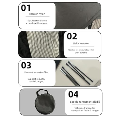 Filet de chipping pour golf avec structure résistante et cibles de précision pour membres - 7