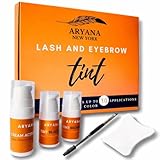 ARYANA NEW YORK Lash and Brow kit, Up to 10 applications, Black and Brown with Brow brush