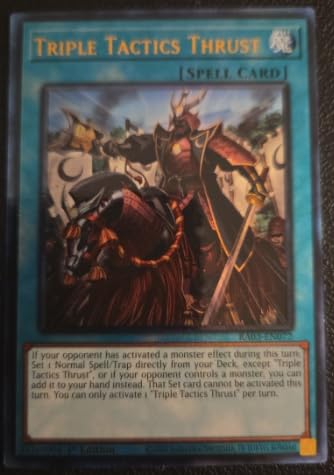 Triple Tactics Thrust - RA03-EN072-1st Edition - Ultimate Rare - NM/M