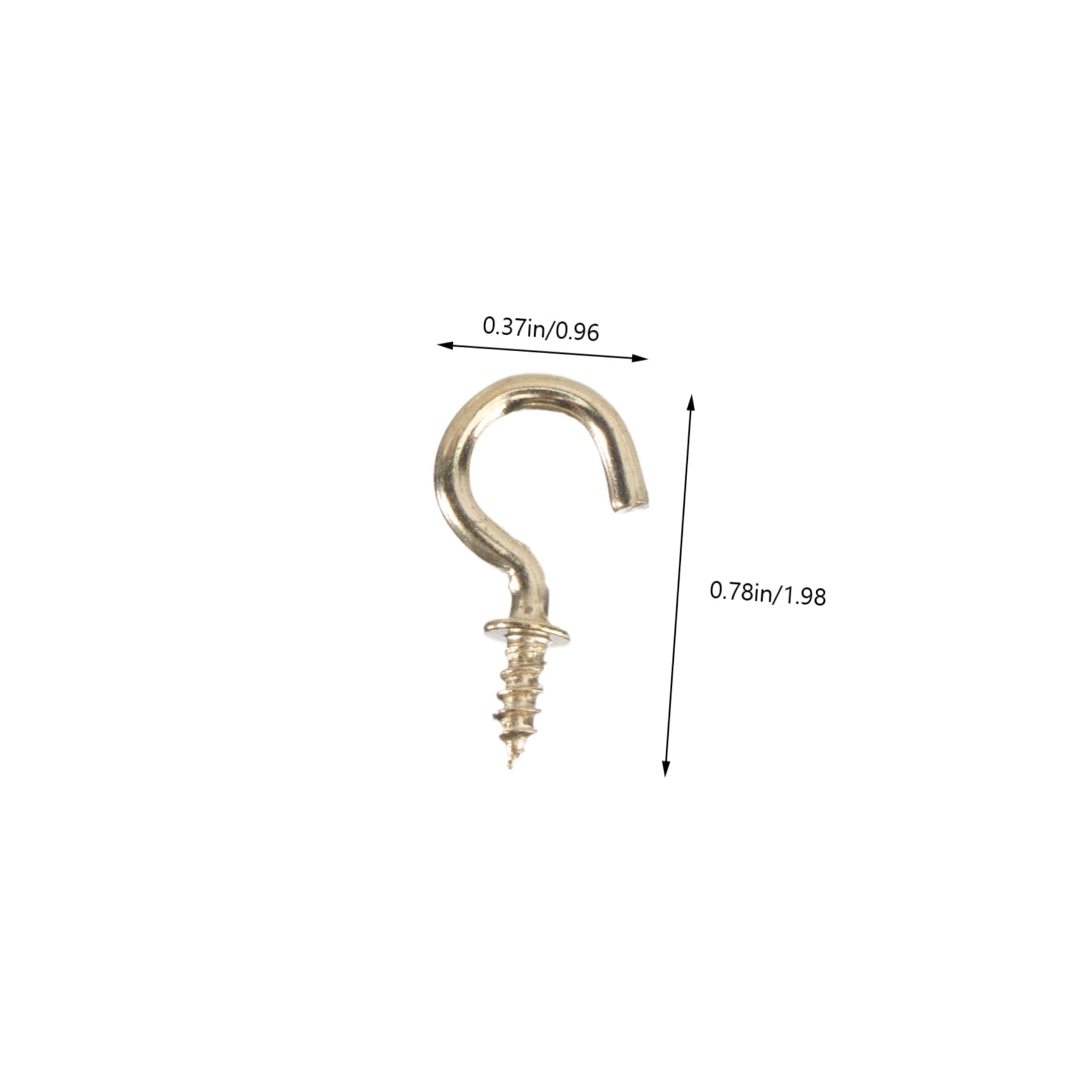 FONDOTIN 20pcs Heavy Duty Ceiling Hooks Metal Screw-in Hanger Hooks for Ceiling Hanging