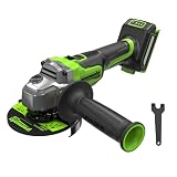 Greenworks 24V Smerigliatrice angolare senza fili, disco da 125 mm, 9000RPM, motore senza spazzole da 900W, per mancini o destrimani, SENZA batteria e caricabatterie AG590