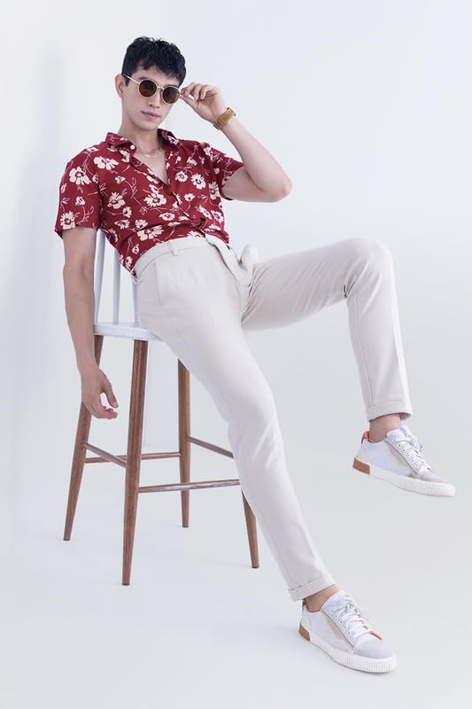 Image of SNITCH Men Polyester Regular Fit Aster Shirt