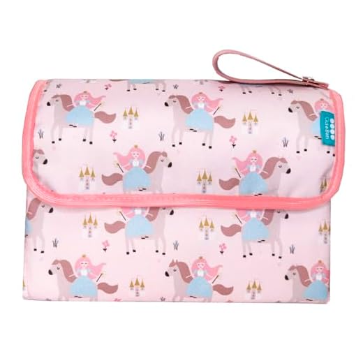 Trocador Portátil Bebê Fraldas Impermeável Acolchoado Tam G - Princesinha Cici