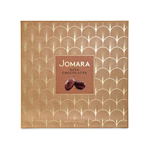 Jomara Premium Date Chocolates Gift Pack Mix | Natural Dates Covered In Chocolates And Filled With Orange Peel, Pistachio, Almond Or Pecan | Healthy Treat | Natural Fiber And Antioxidants Source | 8.8 Oz / 250G #TOP1