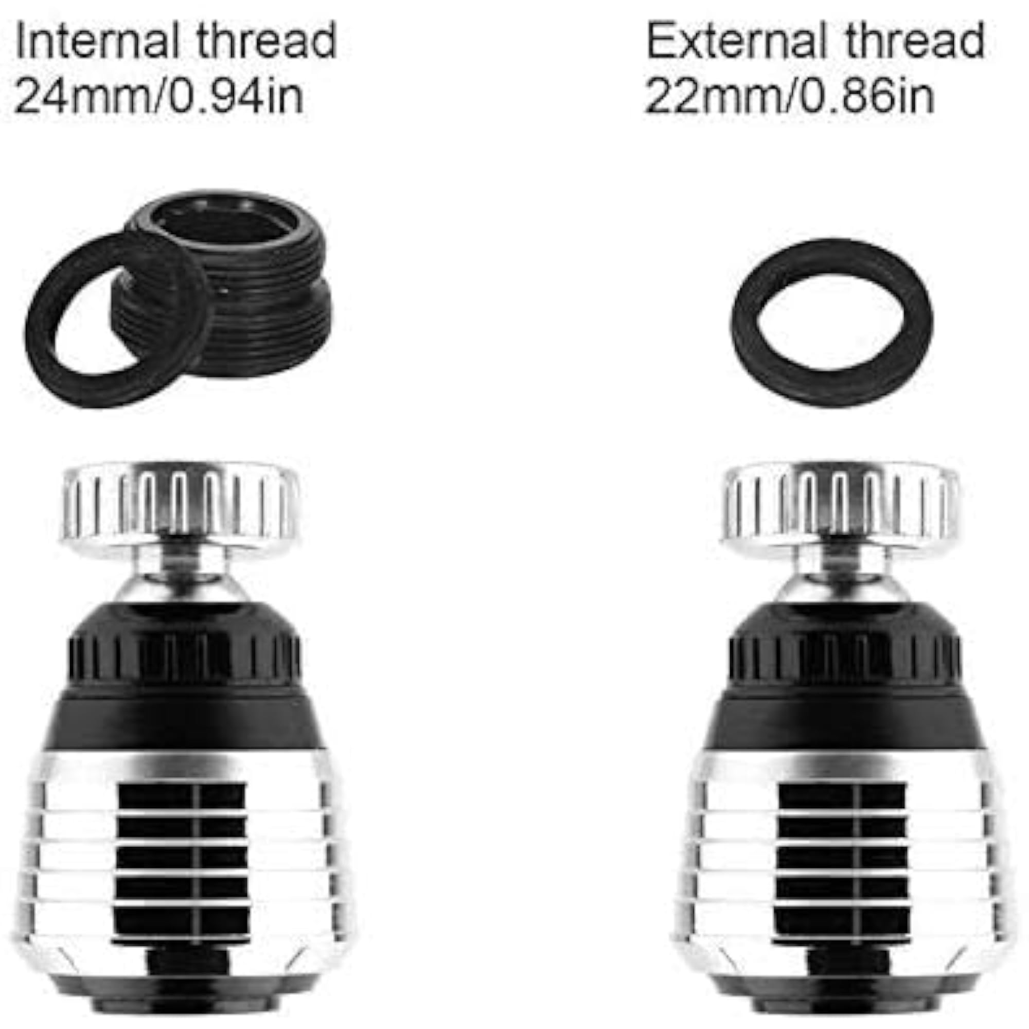 Movable Kitchen Tap Head Faucet Sprayer, 360 Degree Rotatable