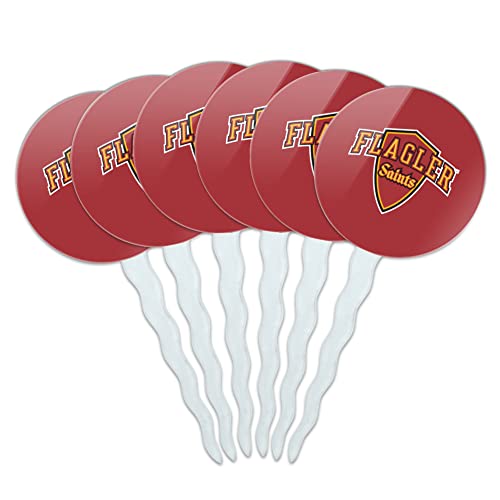 Flagler College Primary Logo Cupcake Picks Toppers Decoration Set of 6