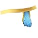 YiZYiF Men's Bulge Pouch C Through Mesh G-sting Micro Bikini Open Back Underwear Blue Medium