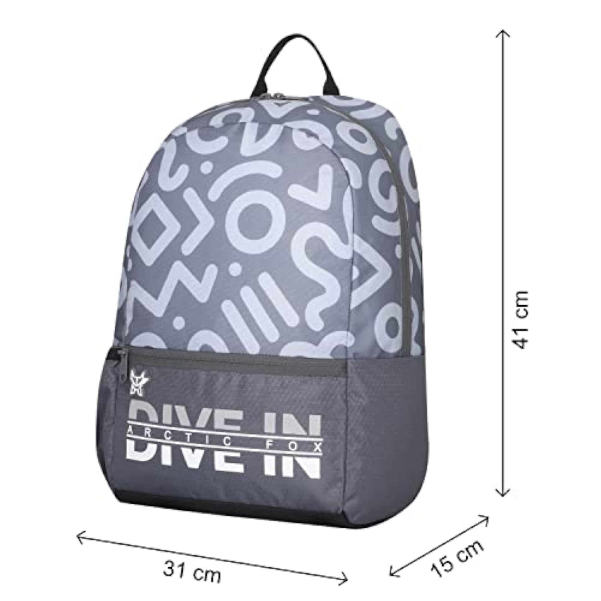 Stencil Sea Spray School Backpack for Boys and Girls