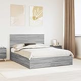 Utilisation optimale de l'espace et stabilité : ce cadre de lit king size moderne (150 x 200 cm) en bois de haute qualité offre une solution robuste et durable pour votre chambre à coucher avec ses dimensions totales de 210 x 153 x 100 cm (L x l x H). La hauteur du sol de 32 cm assure une apparence élégante et le nombre maximal de personnes de 2 assure le confort.