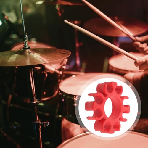 ibasenice 5pcs Drum Stick Holder Clip Silicone Clamp Útil para Bateristas miniatura 4
