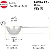 Hawkins 1.5 Cup Tadka Pan, 360 ml Triply Stainless Steel Pan, Induction Pan, Silver (STP15)