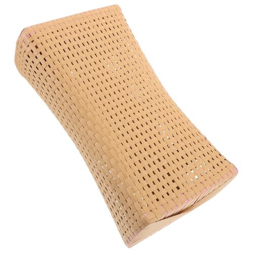 HOOTNEE Breathable PE Woven Sauna Headrest Pillow Hollow Design Neck Support Cushion for Spa and Home Cooling Ergonomic Summer Neck Rest Easy to Clean Decorative Rattan-style Cushion
