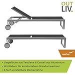 OUTLIV. Florenz Rollliege Aluminium Silber/Anthrazit