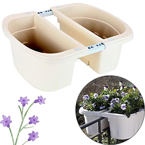 Bama Spa Geländerkasten Beidseitg Weiß 40 cm