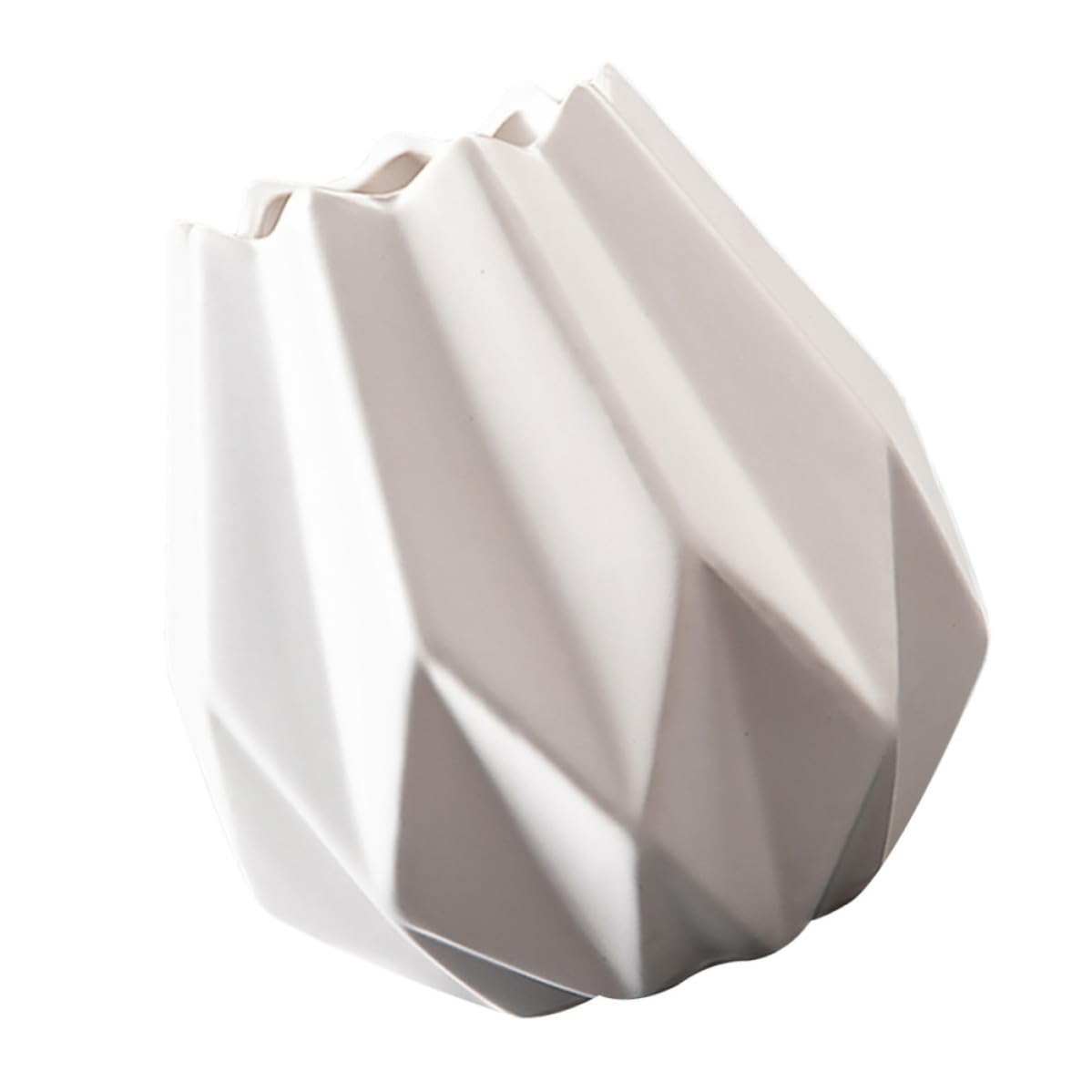 Vase en céramique blanc haut de gamme pour décoration d'hôtel et maison moderne