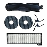 ComfyHarbor Kit di ricambio per spazzola a rullo, spazzola laterale, panno per mocio X10 Pro e robot aspirapolvere, spazzola in setole e gomma, panni in microfibra per mocio,