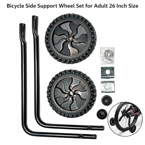 Image of Adult Bicycle Training Wheels Set for 26-inch Bikes, Side Supportr