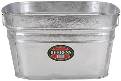 Square Pet & Stock Tub, Weather & Rust Resistant Steel, 15.5-Gals.