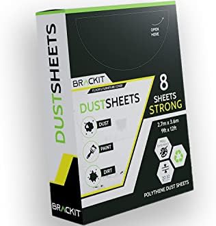 Teli Coprimobili Anti-Polvere - 8 Pezzi, 275x370 Cm, Impermeabili | Protezione Per Pittura, Decorazione, Lavori Edili - Foto 4