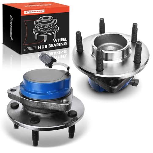 A-Premium Wheel Hub and Bearing Assembly Compatible with Buick Rendezvous 2002-2007 FWD 4-Wheel ABS Only Rear Left and Right 2-PC Set