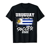 Equipo de fútbol de Uruguay Soccer 2022 con la bandera de Uruguaya