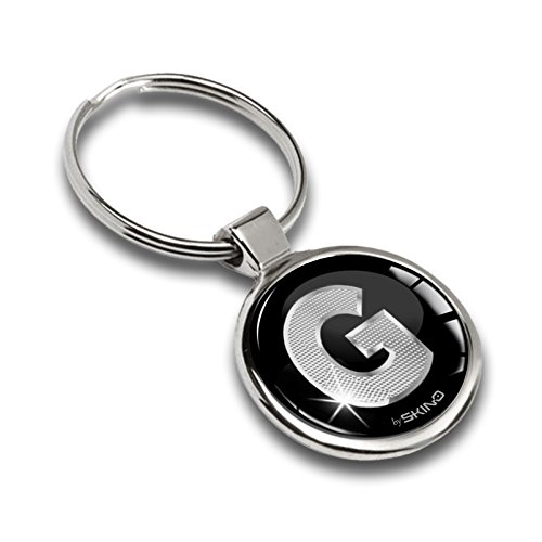 Initial Keychain A to Z Trendy Chain Alphabet Name Womens Mens Personalized Stainless Steel Jewelry Gift Key Ring Letter G KK 7