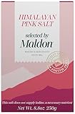 Maldon - Himalayan Pink Salt, 8.8 oz - Selected by Our Seasoned Experts - Pink Coarse Rock Salt from the Foothills of the Himalayas - Perfect for a Wide Range of Dishes - Fantastic Flavor