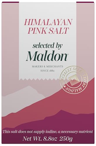 Image of Maldon - Himalayan Pink Salt, 8.8 oz - Selected by Our Seasoned Experts - Pink Coarse Rock Salt from the Foothills of the Himalayas - Perfect for a Wide Range of Dishes - Fantastic Flavor