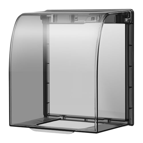 Caja de enchufes para exteriores con cubierta transparente e impermeable para tomas de corriente 2