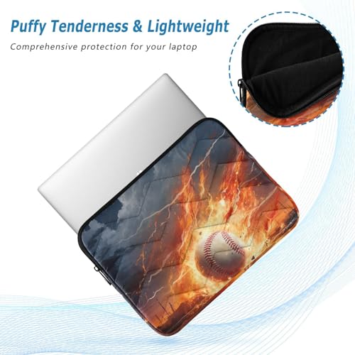 Funda para portátil Fire Baseball Lightning de 13-14 pulgadas miniatura 5