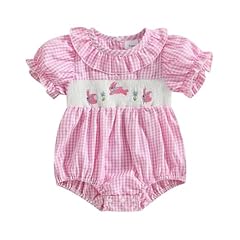 Pink Plaid Bunny Onesie