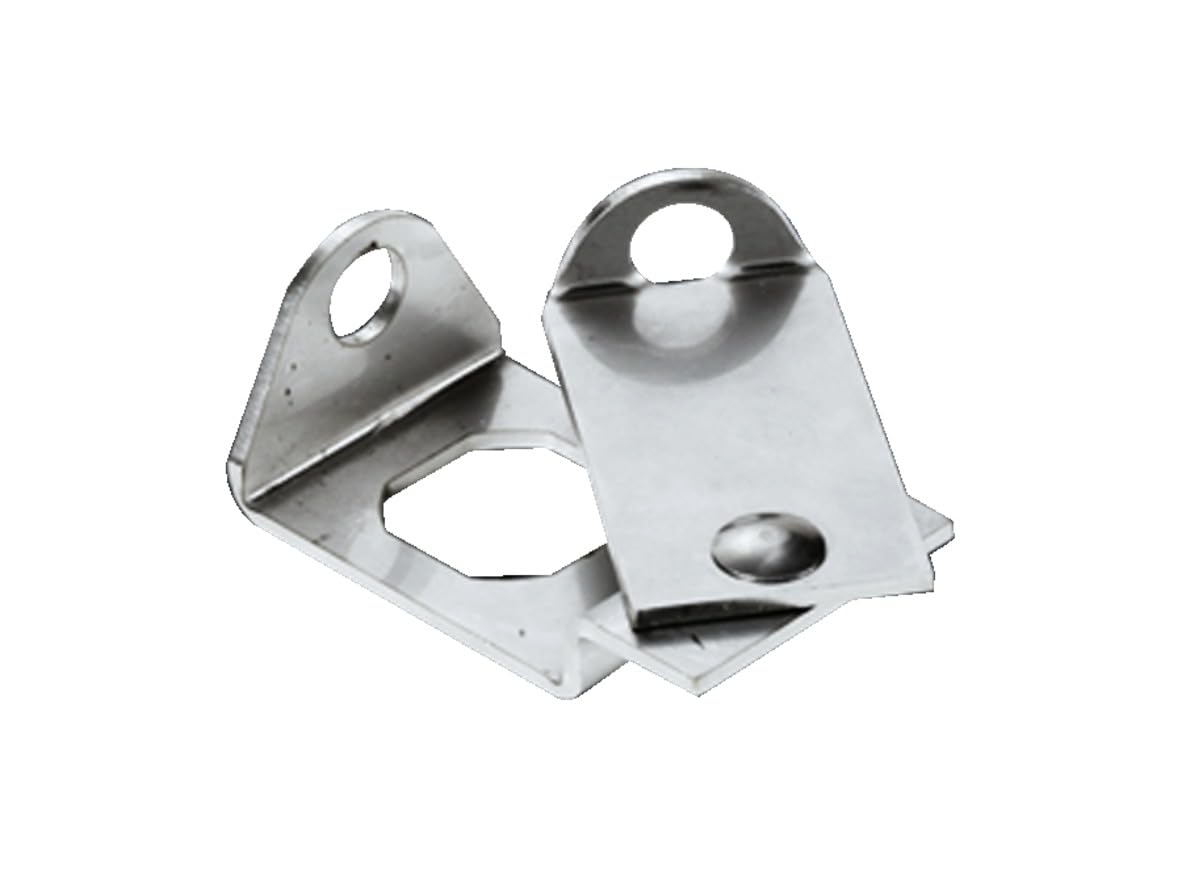 Rittal 8018973, Padlock hasp Lockout for wallmounted enclosures and Junction Boxes, Riveted with Square Cutout, Stainless Steel